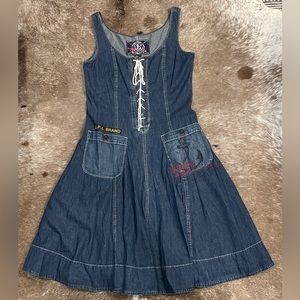 Lauren Ralph Lauren Company Denim Sleeveless Women Dress Limited Edition Size 6